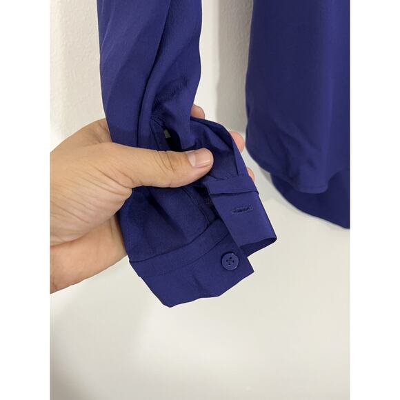 Diane Von Furstenberg Silk Lorelei Two Minimalist Quiet Luxe Sophisticated Top M - Picture 9 of 16